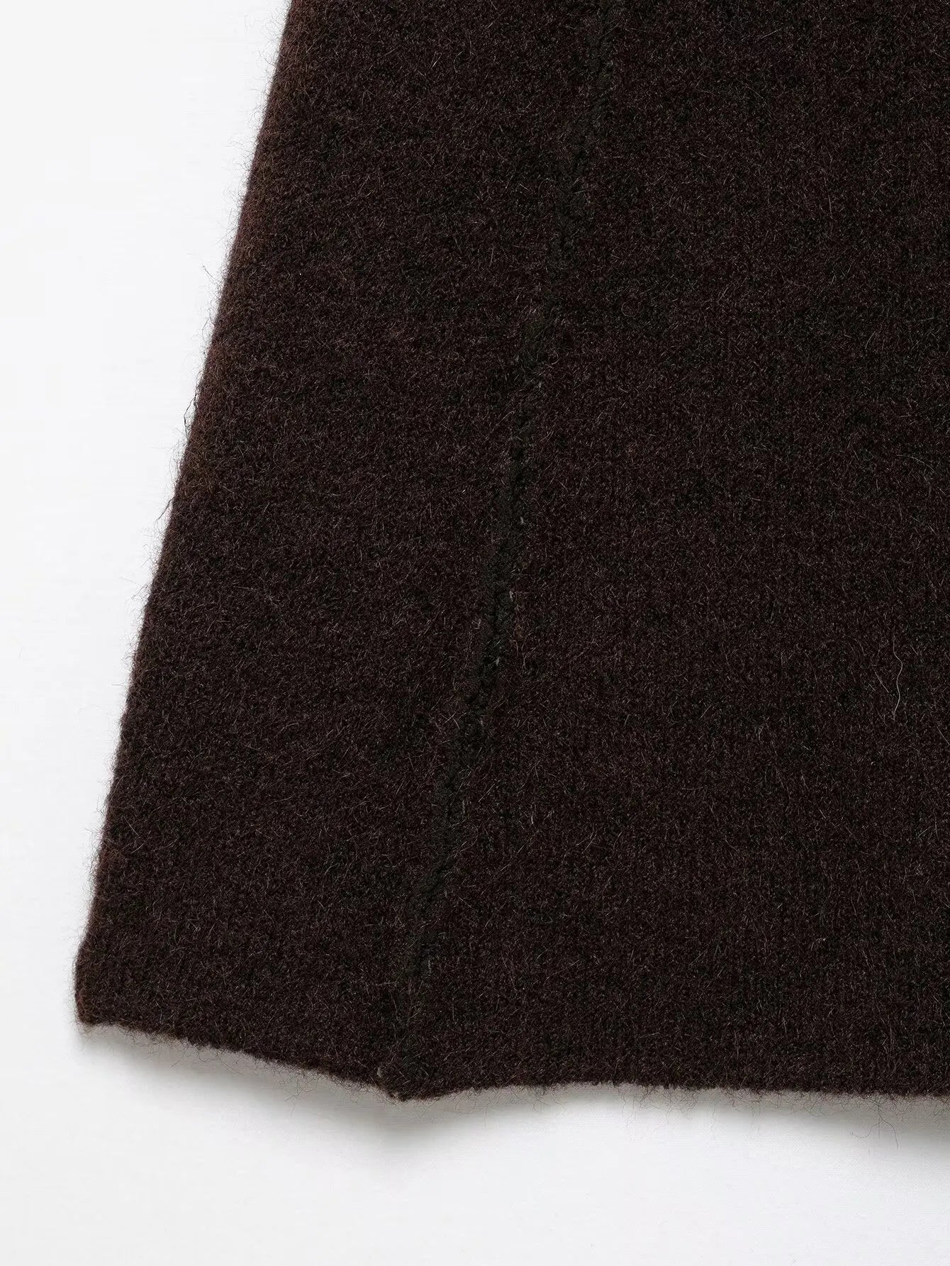 Knitted Two Pieces Autumn Winter Round Neck Long Sleeve Cardigan Sweater Waist Mini Skirt