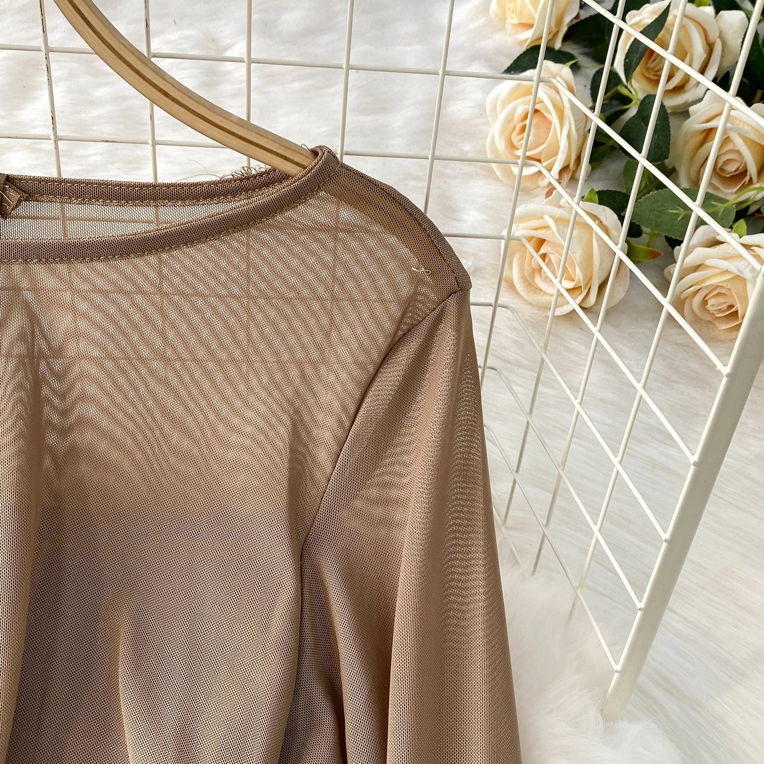 Elegant chic Spliced pleated Vintage Dress