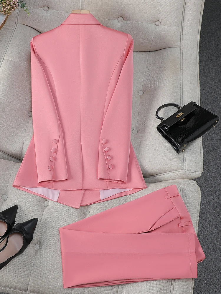 Blazer Jacket And Trouser Suit Set