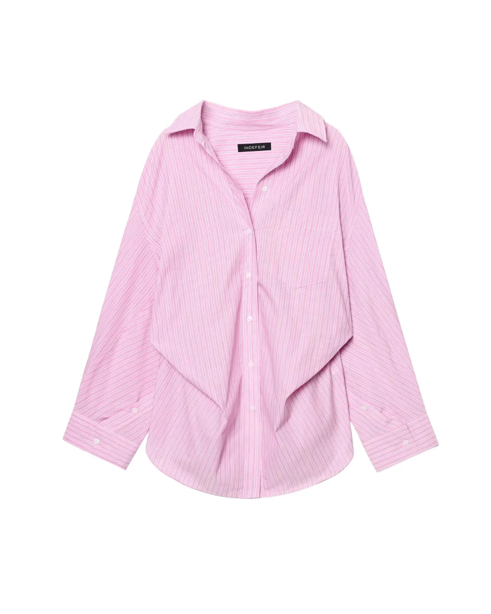 Striped Bat-Sleeve Shirts Casual Shirts