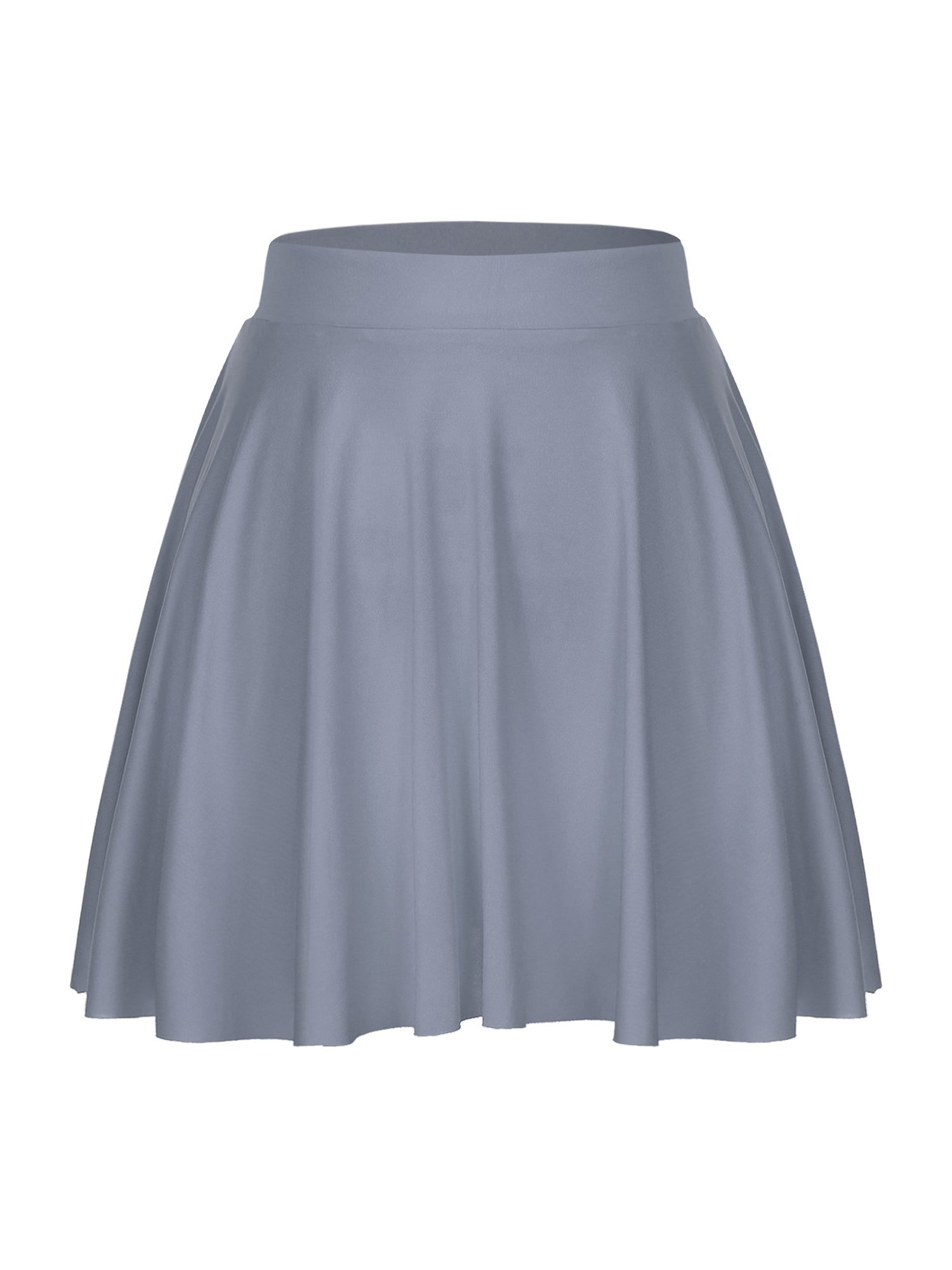 Elastic Waistband Flared Ruffles Skirts