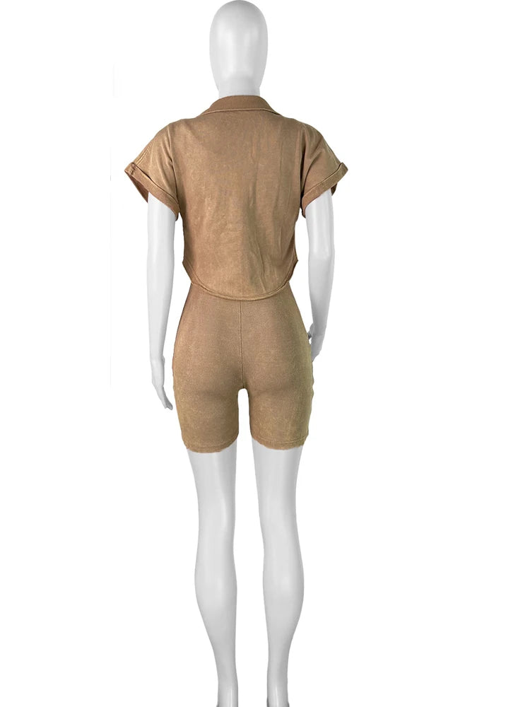 Knitted Two-Piece Casual Ribbed Tracksuits