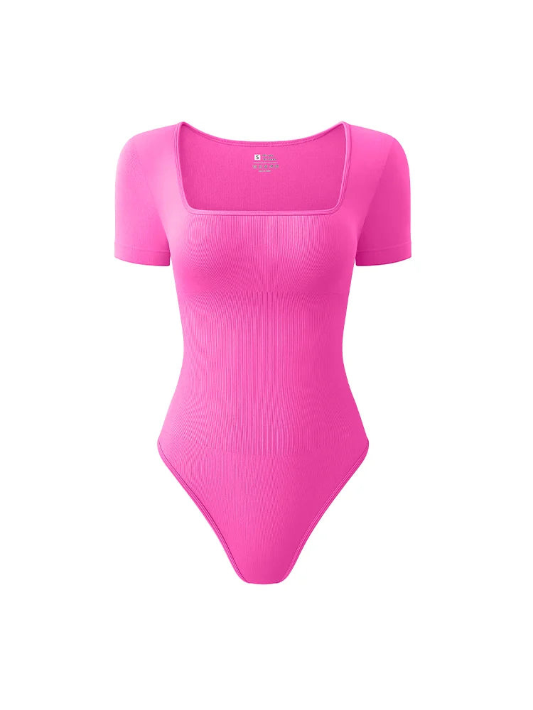 Sleeveless Square Neck Yoga Bodysuit
