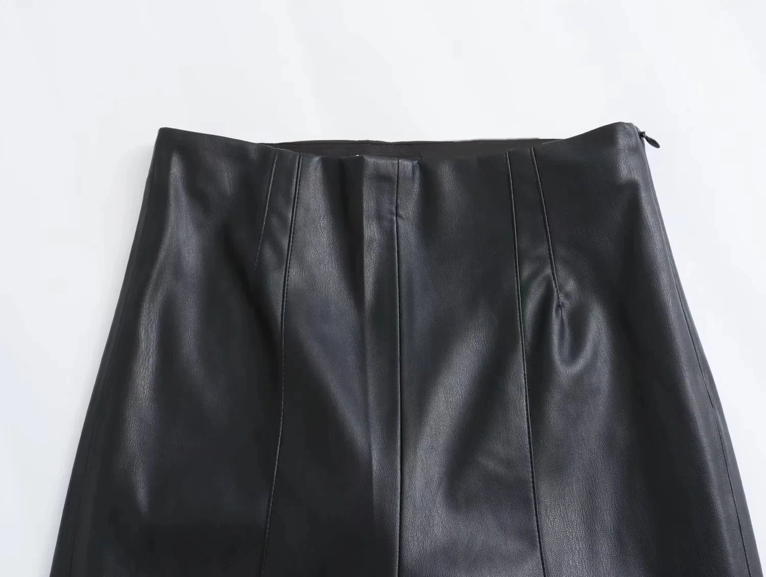 High Waist Faux Leather PU Leggings High Street Elastic Pants