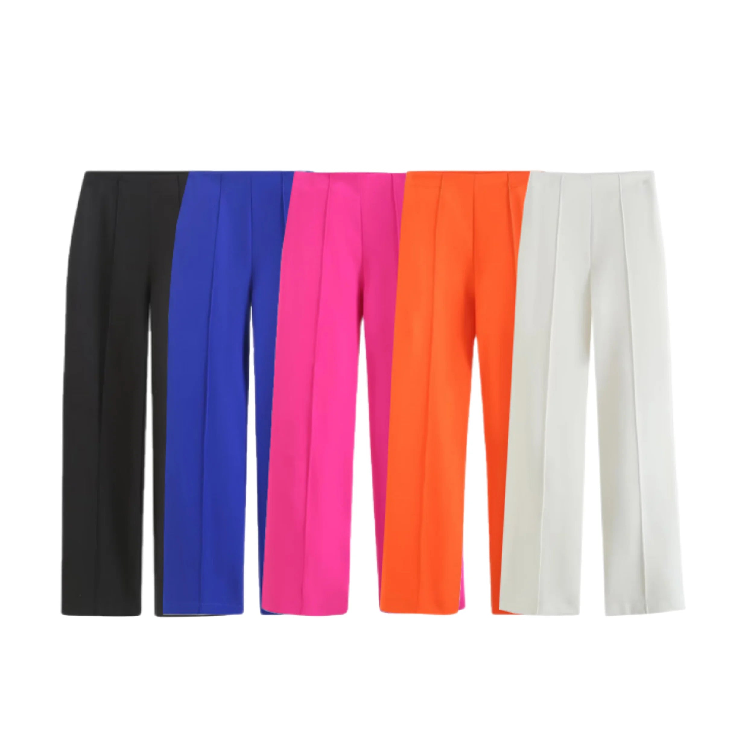 Long Sleeve Belt Bow Blazers Suit Coat Chic Female High Waist Trousers Two Piece Sets