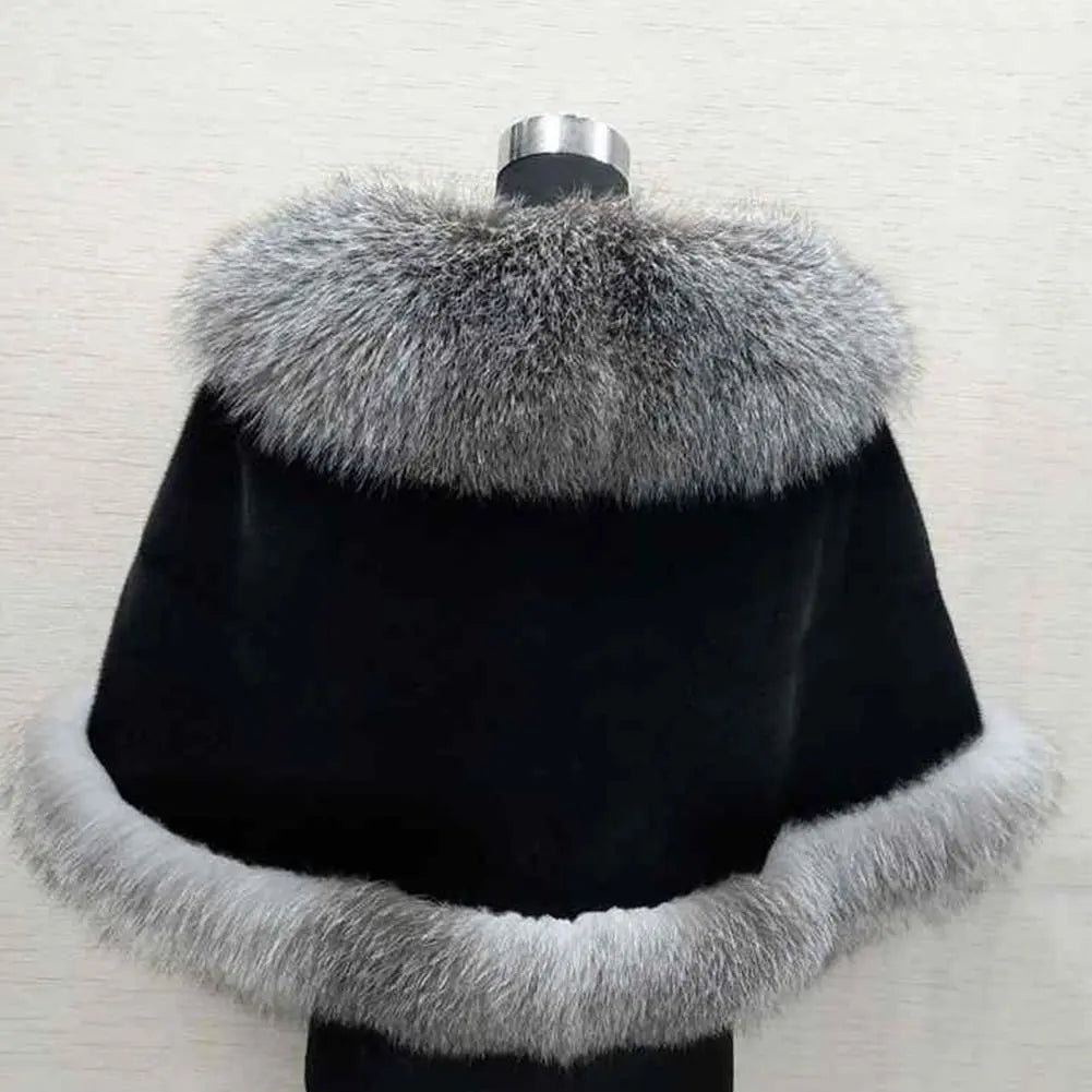 Faux Fur Wraps Winter Coat Warm shawls