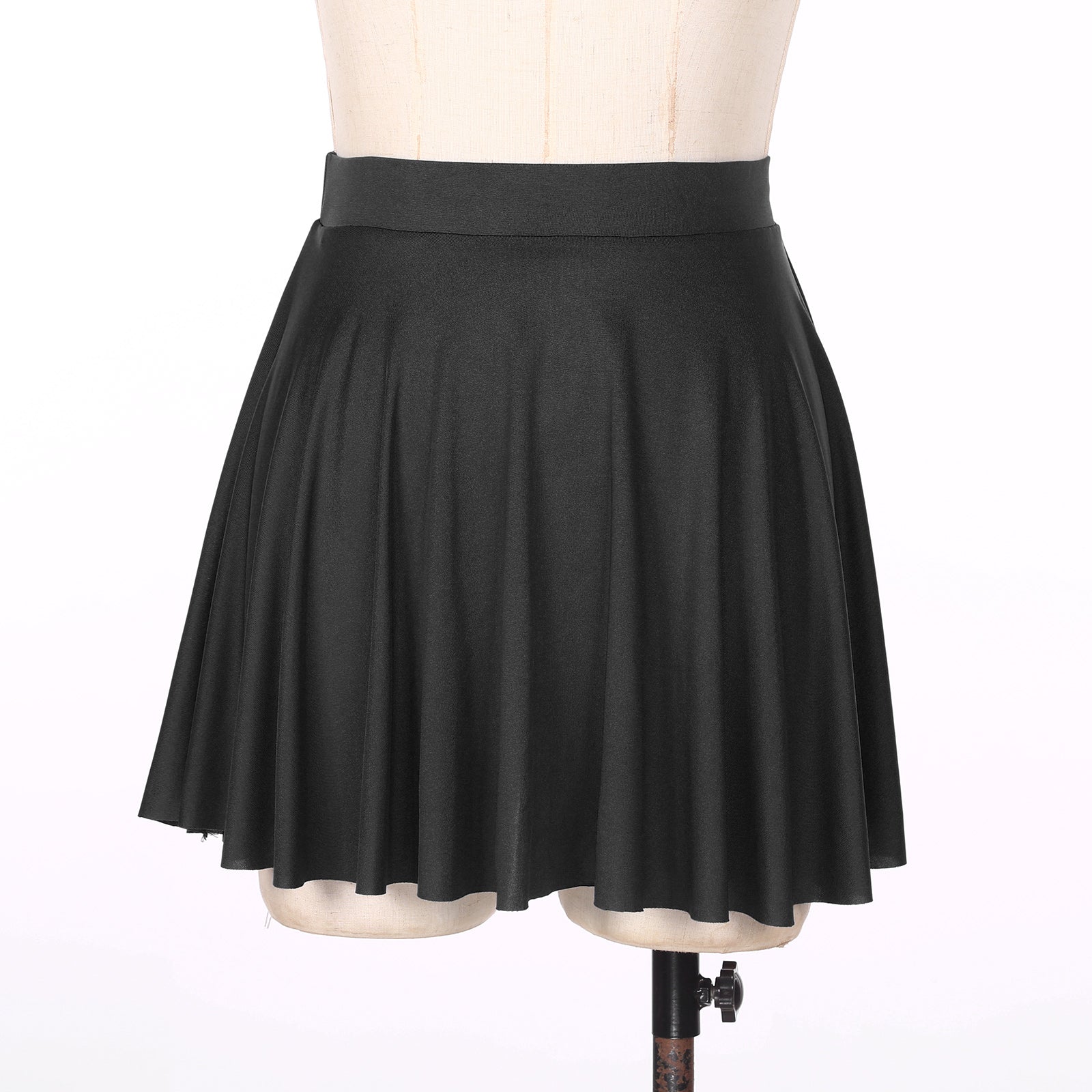 Elastic Waistband Flared Ruffles Skirts