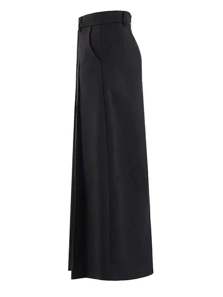 Pleated Shaped Elegant A-line Half-body Skirt High