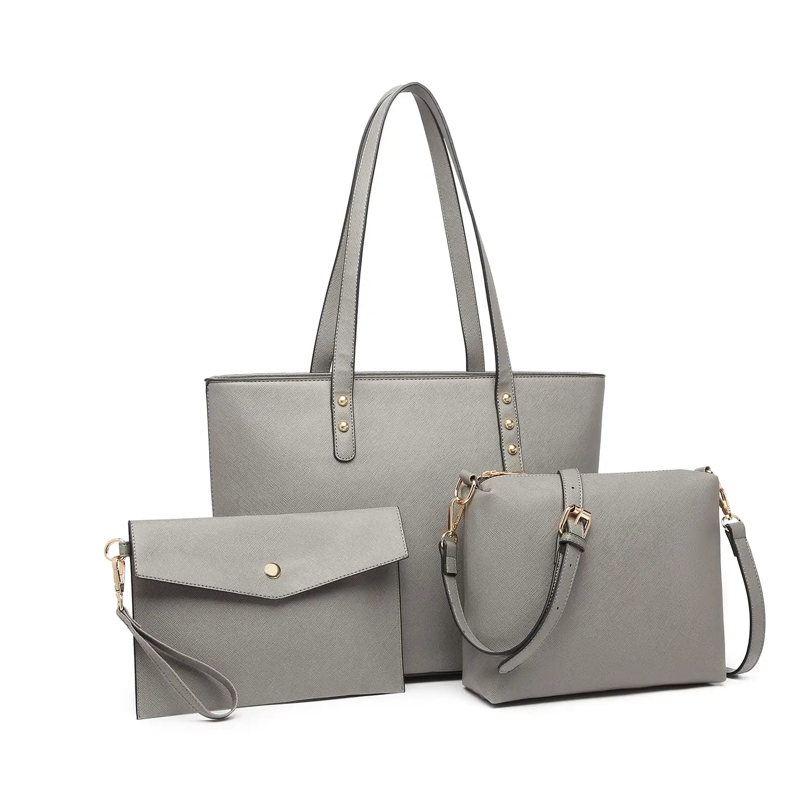 4 in 1 Totes Crossbody PU tote Leather Shoulder Handbag
