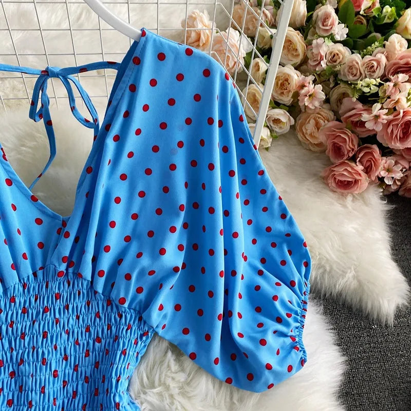 V Neck Dolman Sleeves Floral Print Wide Leg Jumpsuit