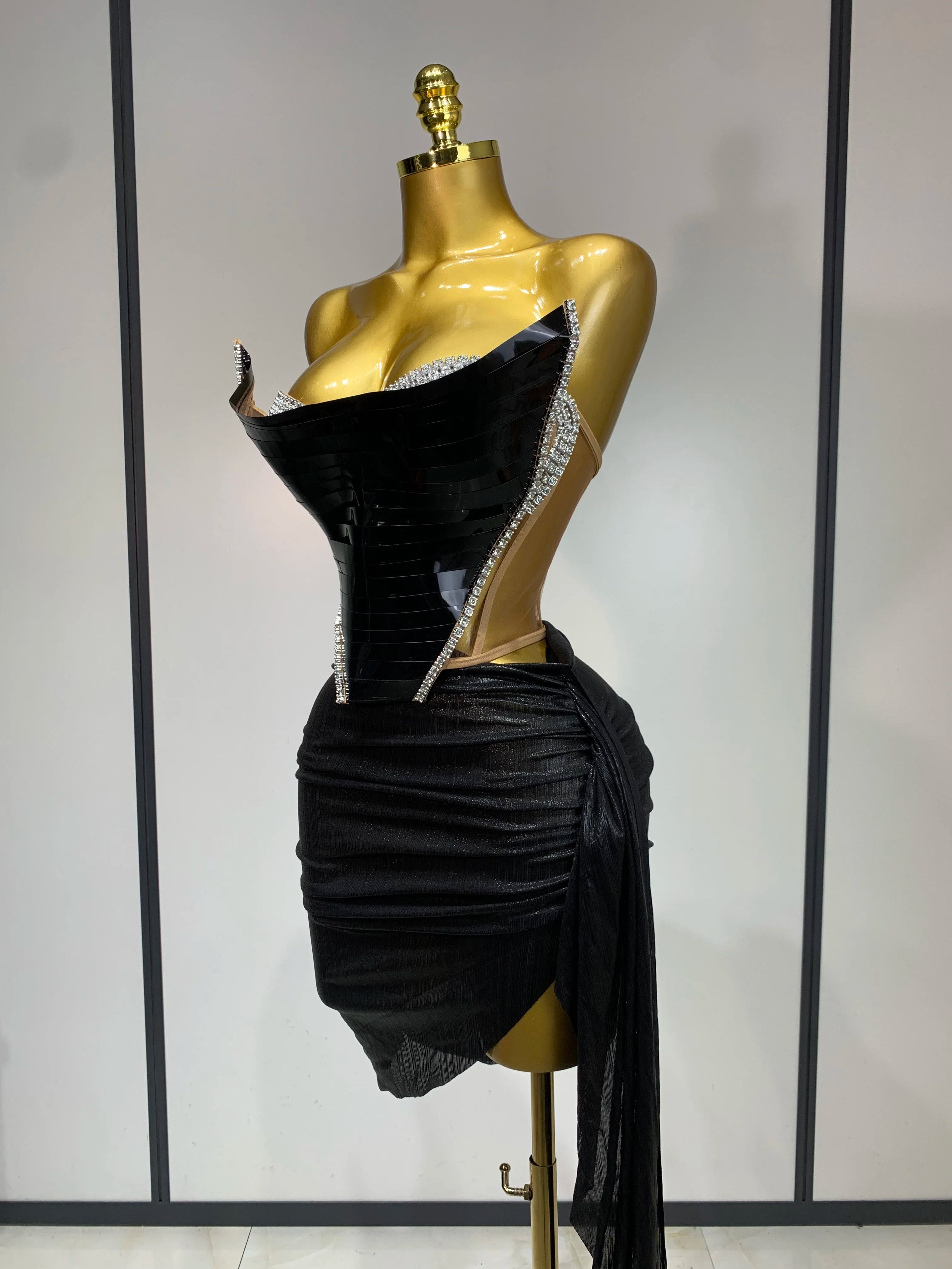 Birthday Party Outfit Top Two Pieces Short Skirt Set