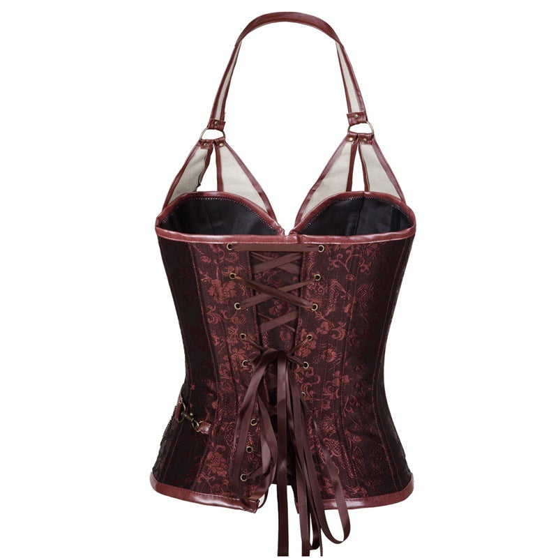 Medieval Viking Pirate Steampunk Leather Corset
