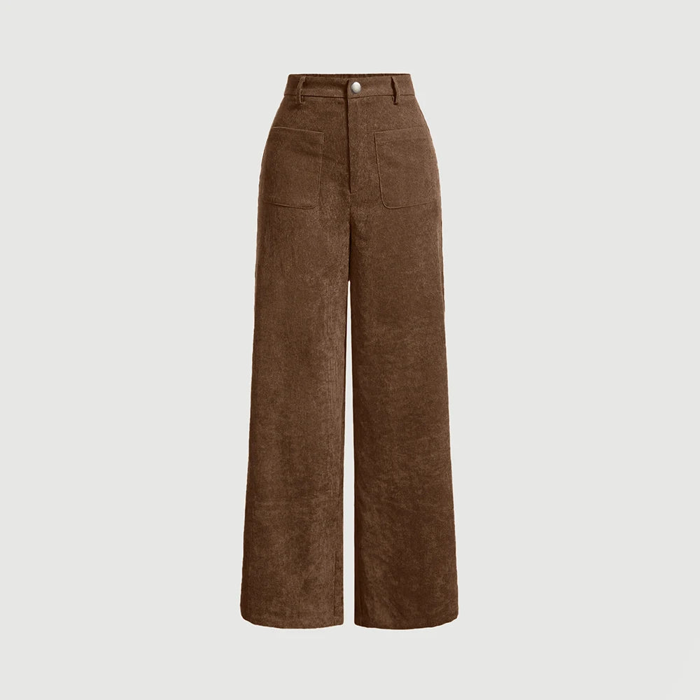 High Waist Casual Retro Vintage Trousers