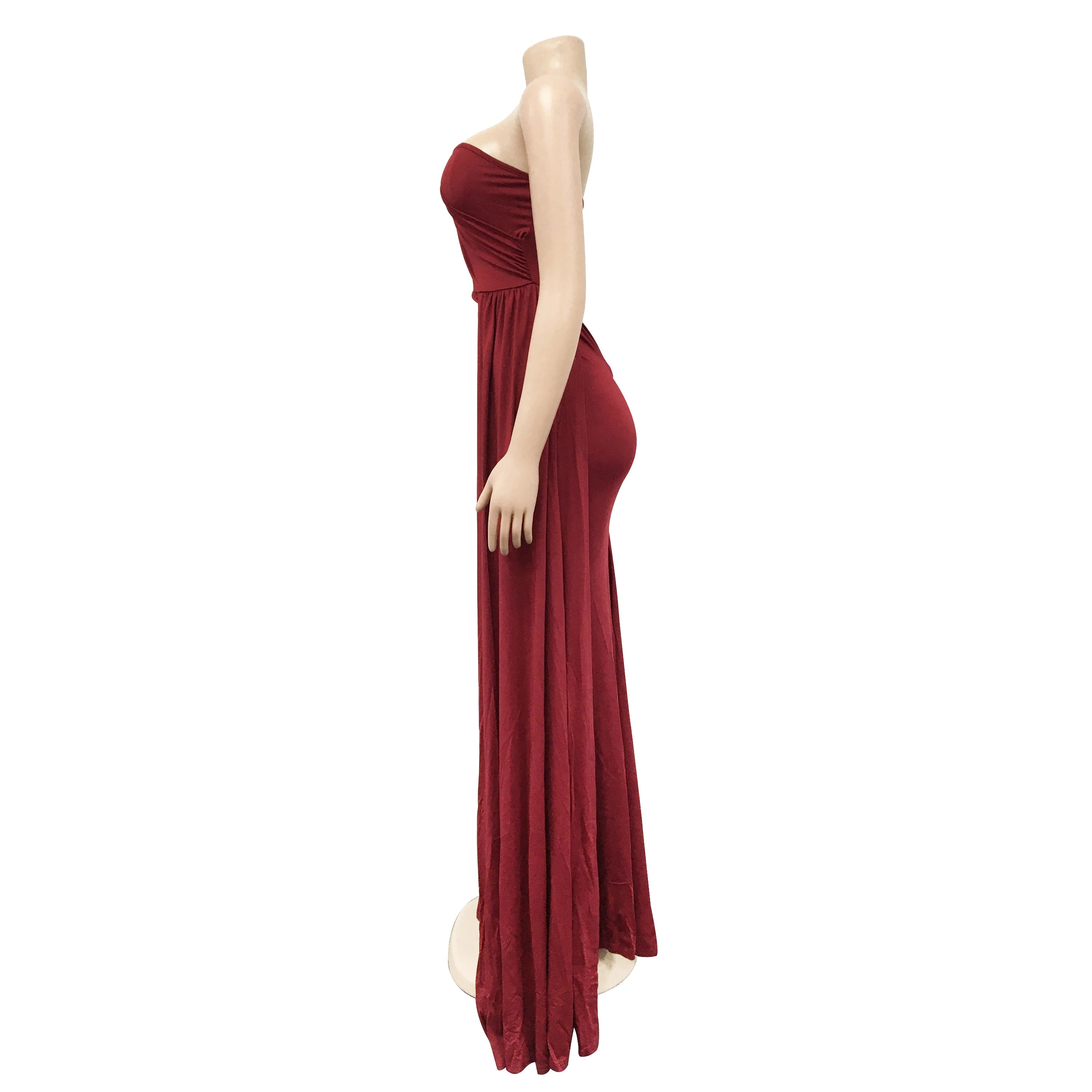 Elegant Sleeveless One Shoulder Long Maxi Formal Dresses