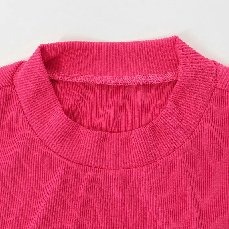 Pink Hollow Out Jumpsuit