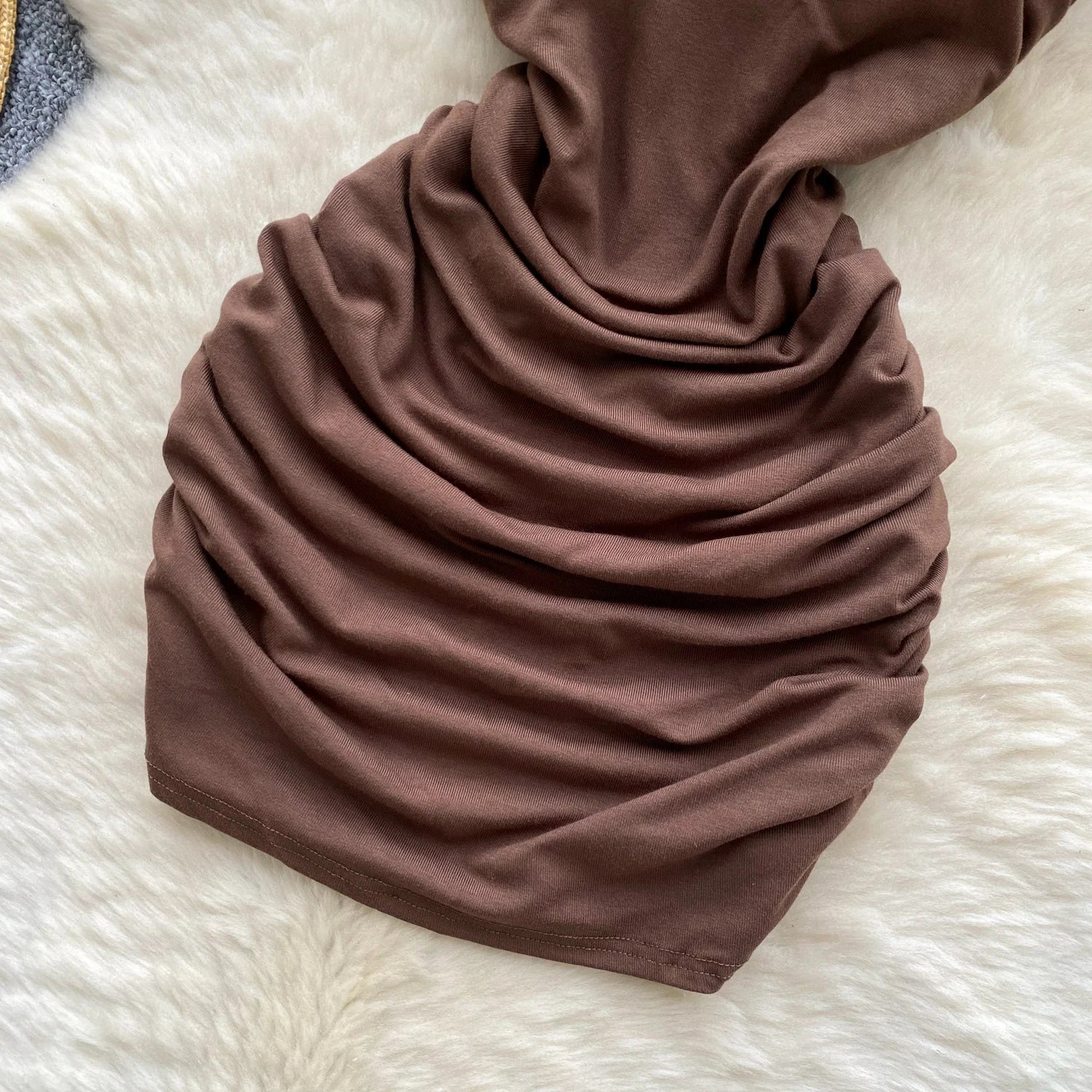 pleated sleeveless slim Vintage pencil dress