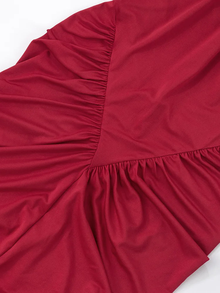 Sleeveless Halter Ruched Maxi Dress