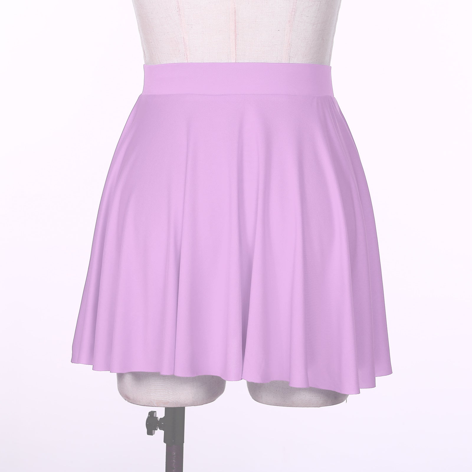 Elastic Waistband Flared Ruffles Skirts