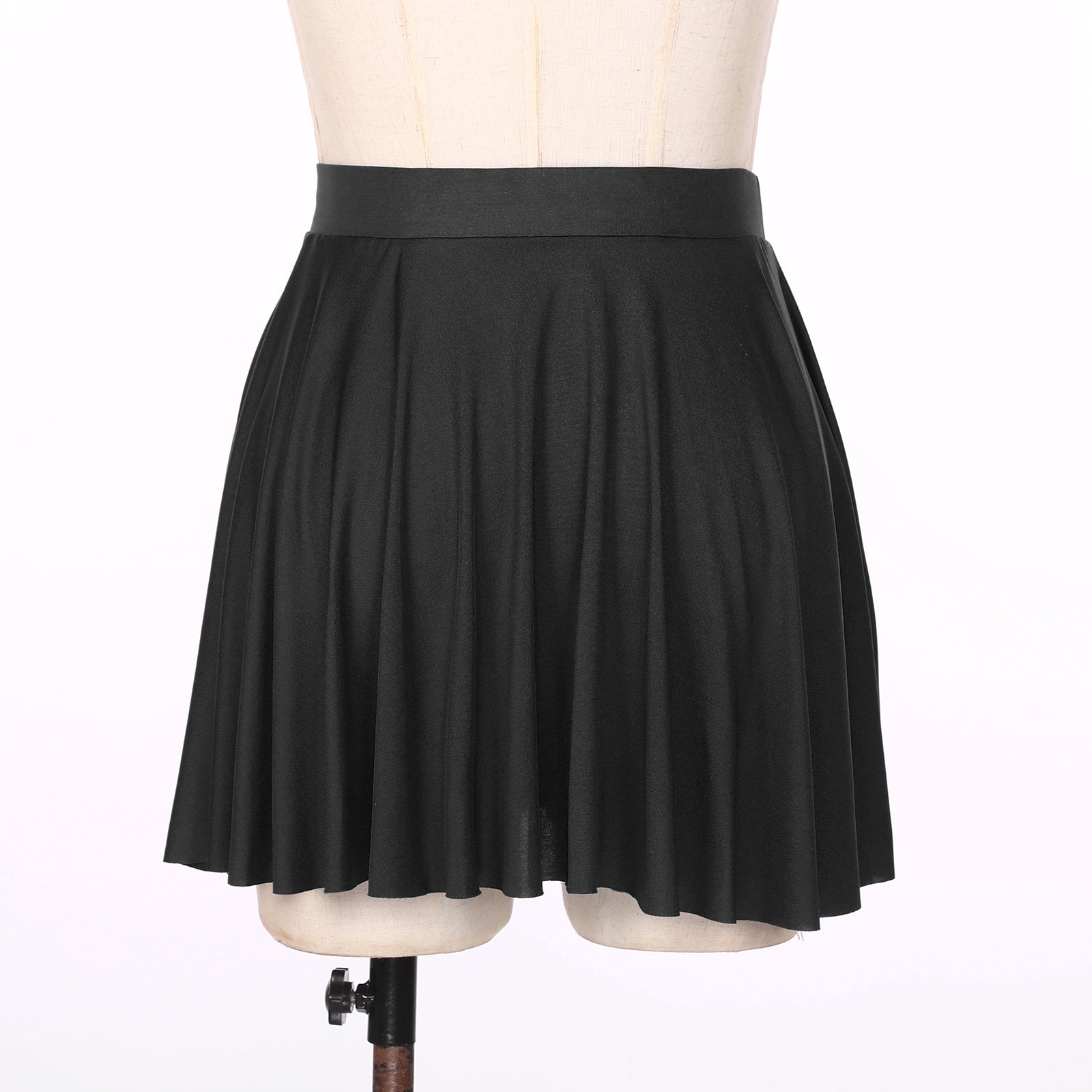 Elastic Waistband Flared Ruffles Skirts