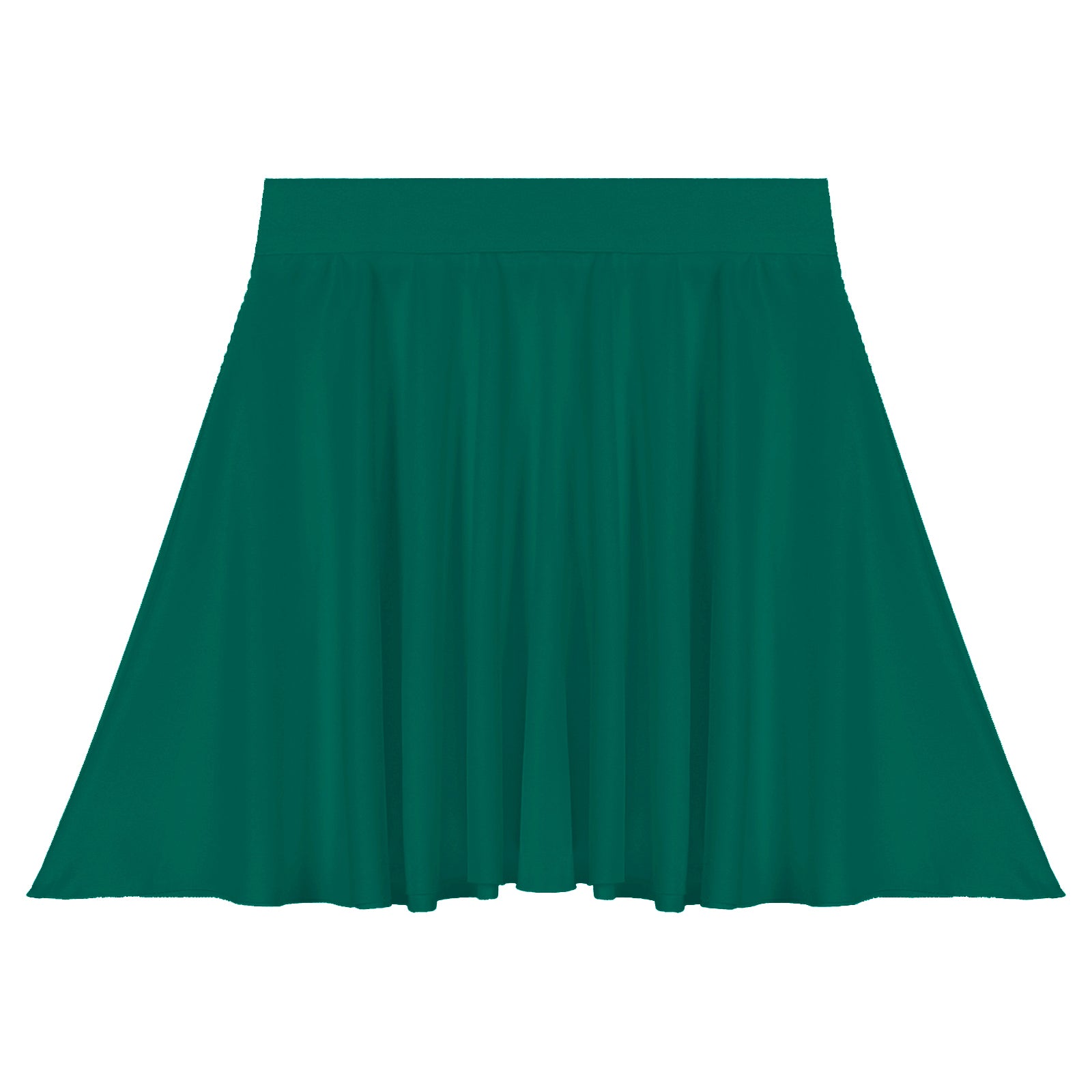 Elastic Waistband Flared Ruffles Skirts