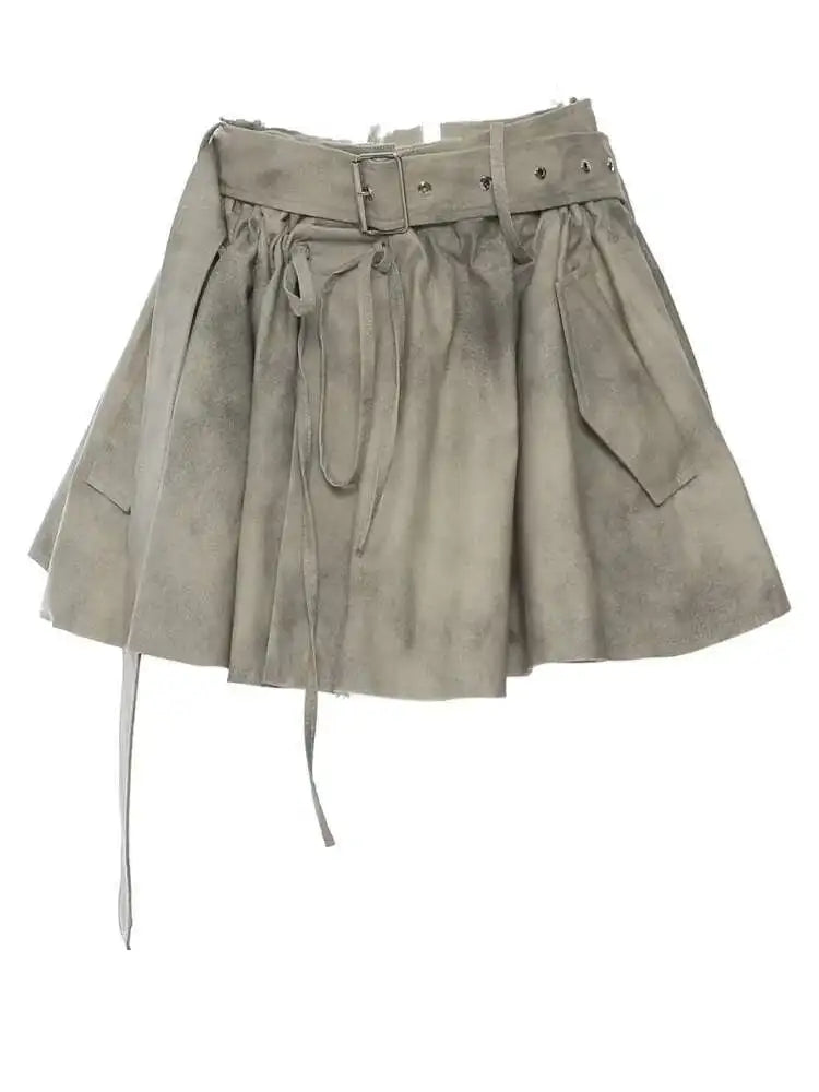 Autumn Winter Women Camouflage Print Single-breasted Coats + High Waist Bandage Skirts Suit
