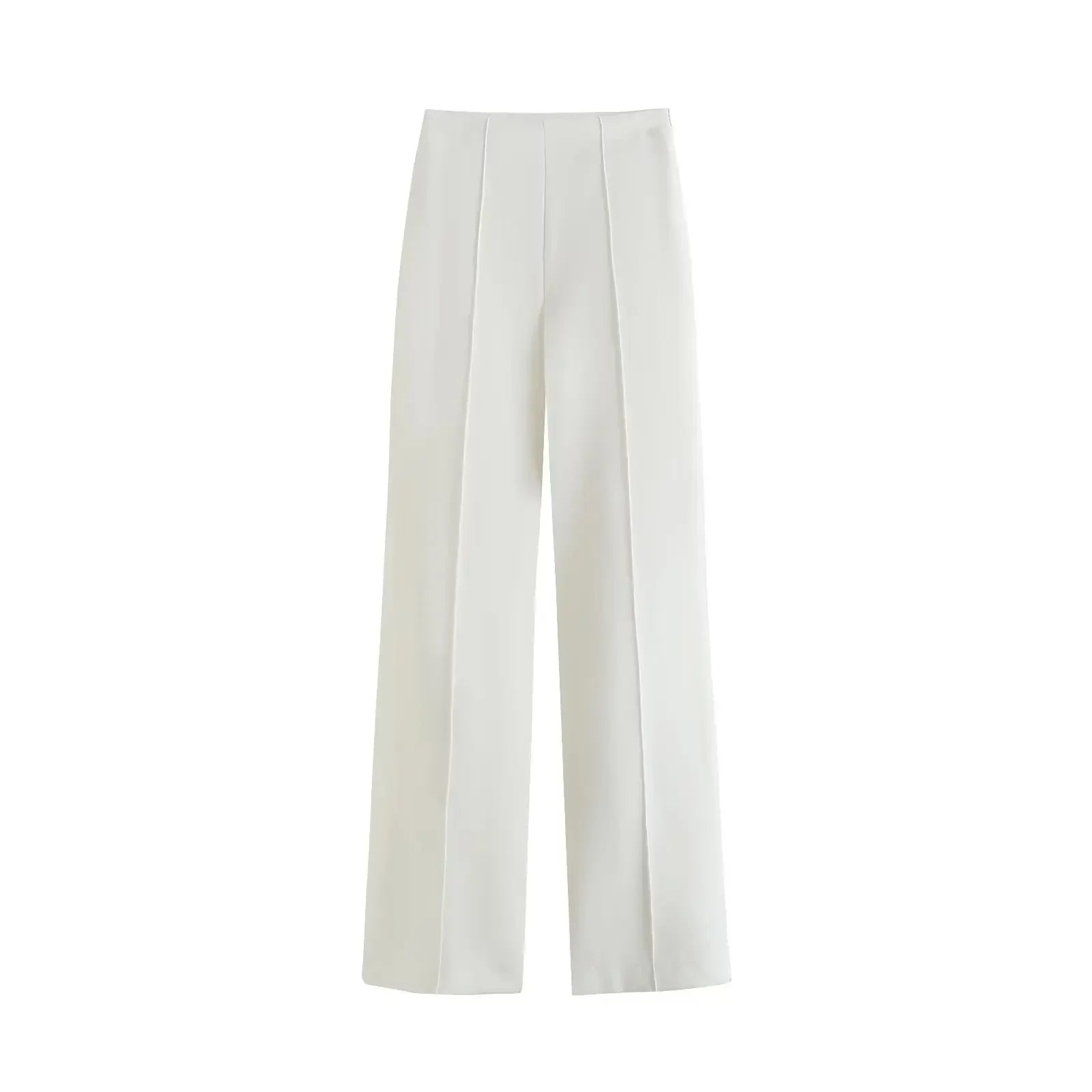 Long Sleeve Belt Bow Blazers Suit Coat Chic Female High Waist Trousers Two Piece Sets