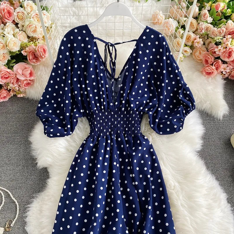 V Neck Dolman Sleeves Floral Print Wide Leg Jumpsuit