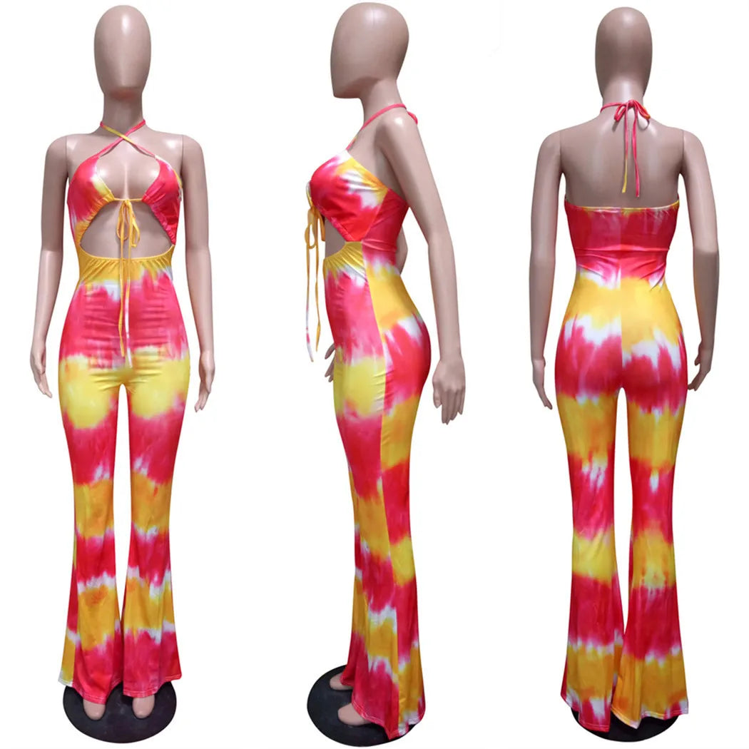 Sleeveless Slim High Waist Sling Overalls Jumpsuit