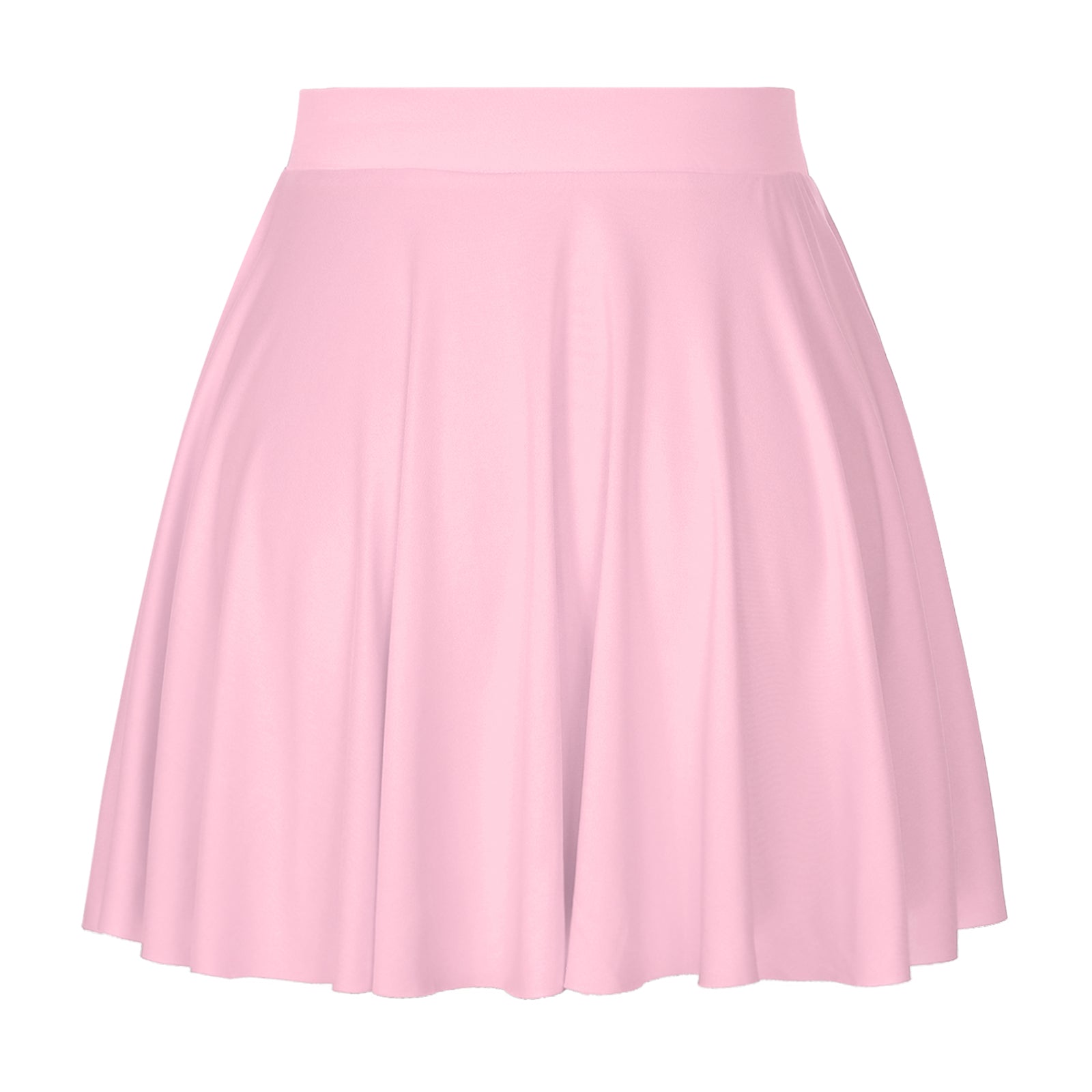 Elastic Waistband Flared Ruffles Skirts