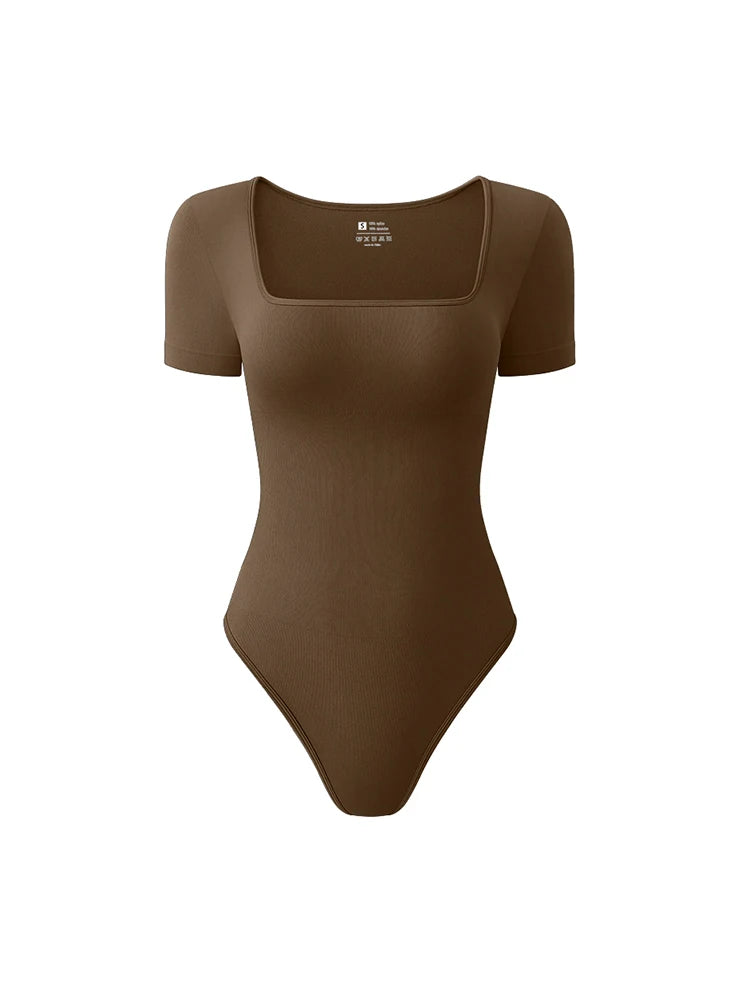 Autumn Short Sleeve Bodysuit Top