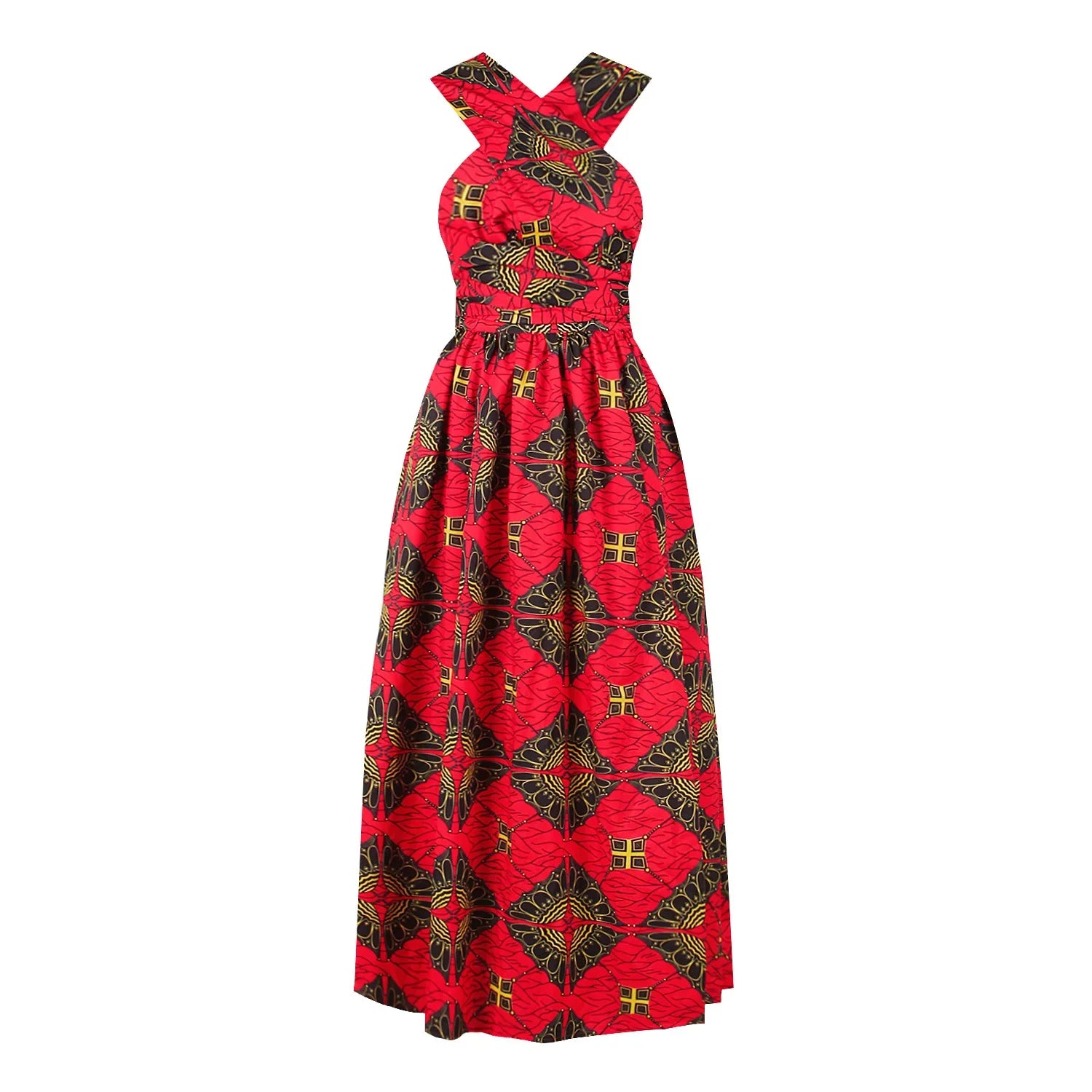 Vintage Casual Long African Dress