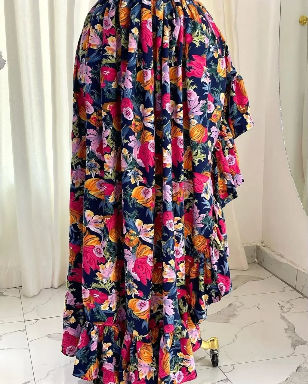 Sleeveless African V-Neck Slim Dress