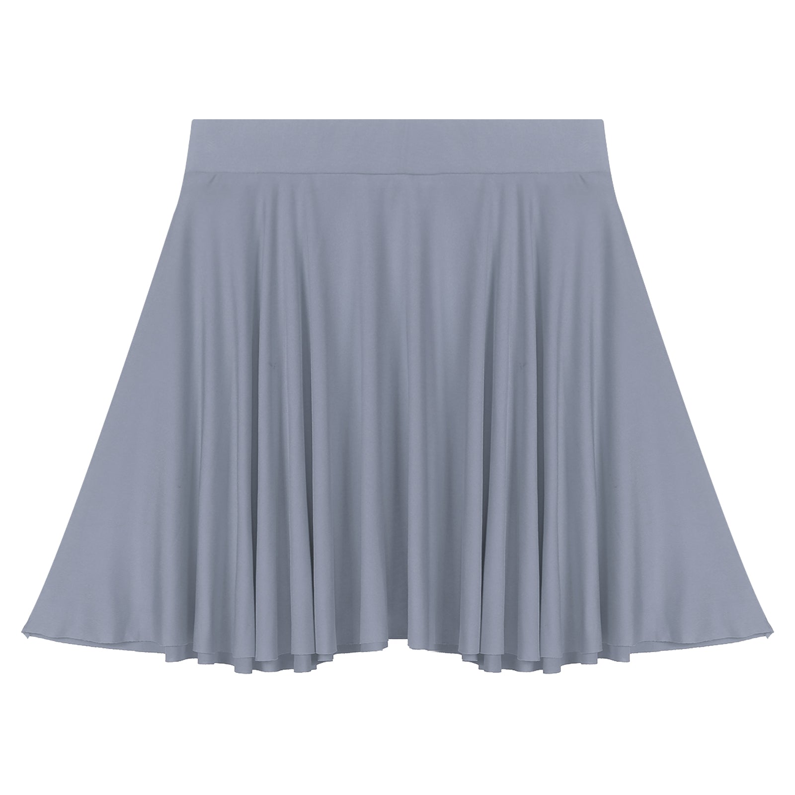 Elastic Waistband Flared Ruffles Skirts