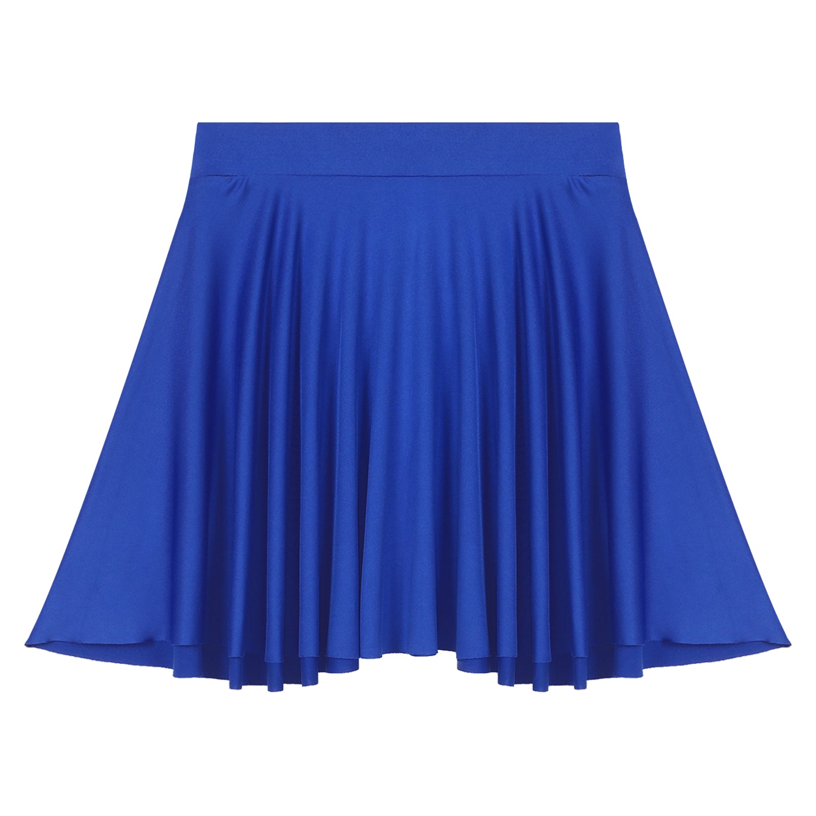 Elastic Waistband Flared Ruffles Skirts