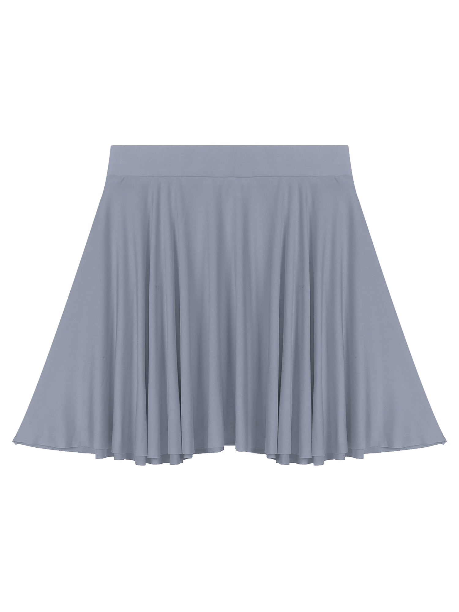 Elastic Waistband Flared Ruffles Skirts