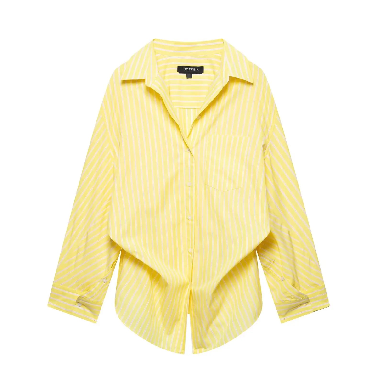 Striped Bat-Sleeve Shirts Casual Shirts