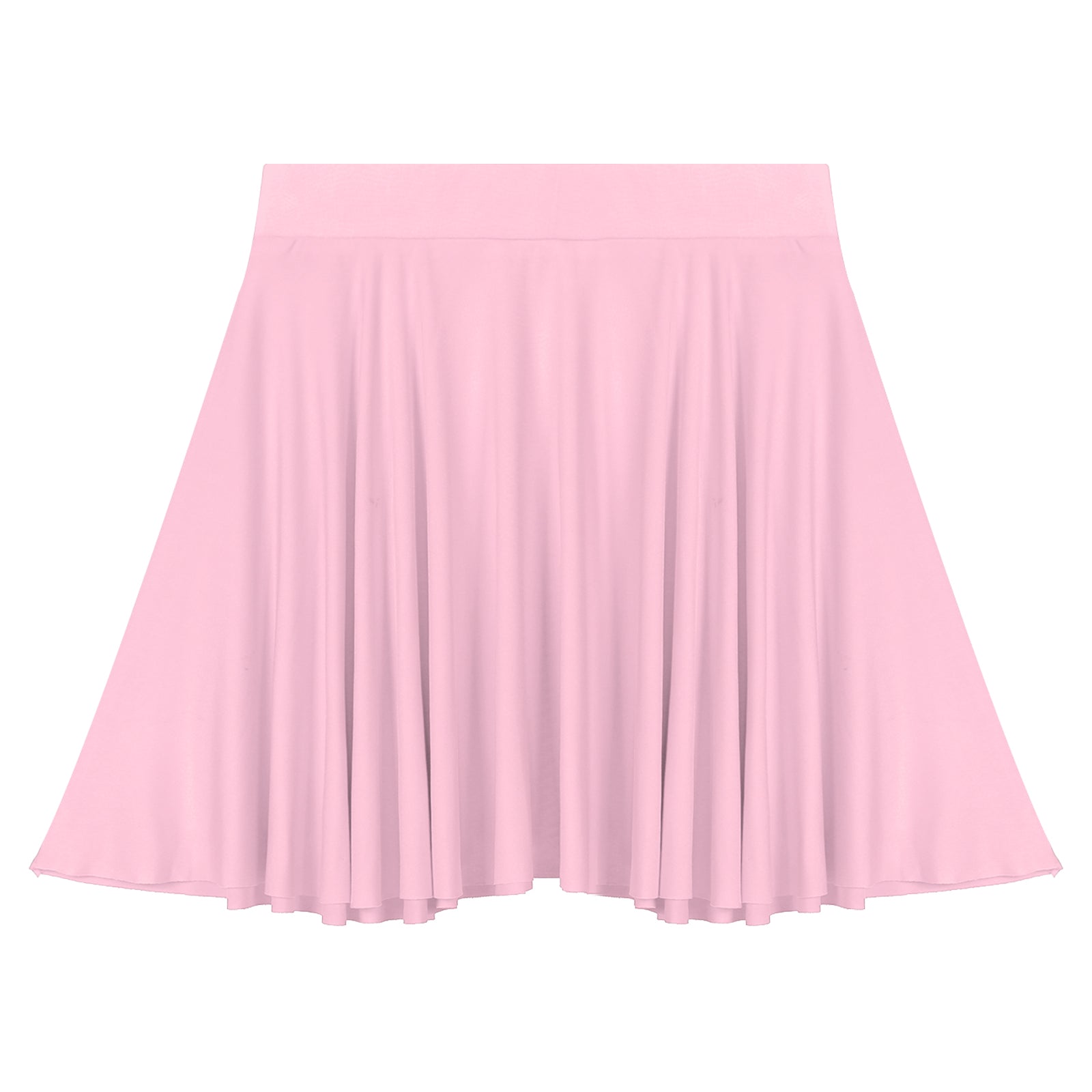 Elastic Waistband Flared Ruffles Skirts