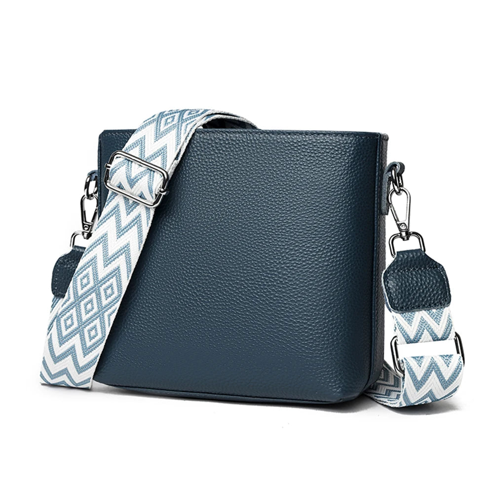 Leather Shoulder Crossbody Handbag