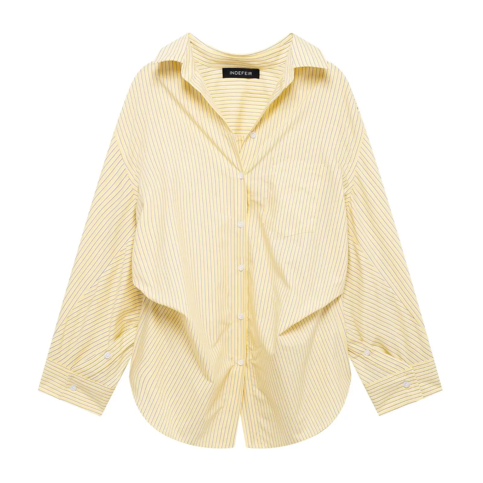 Striped Bat-Sleeve Shirts Casual Shirts