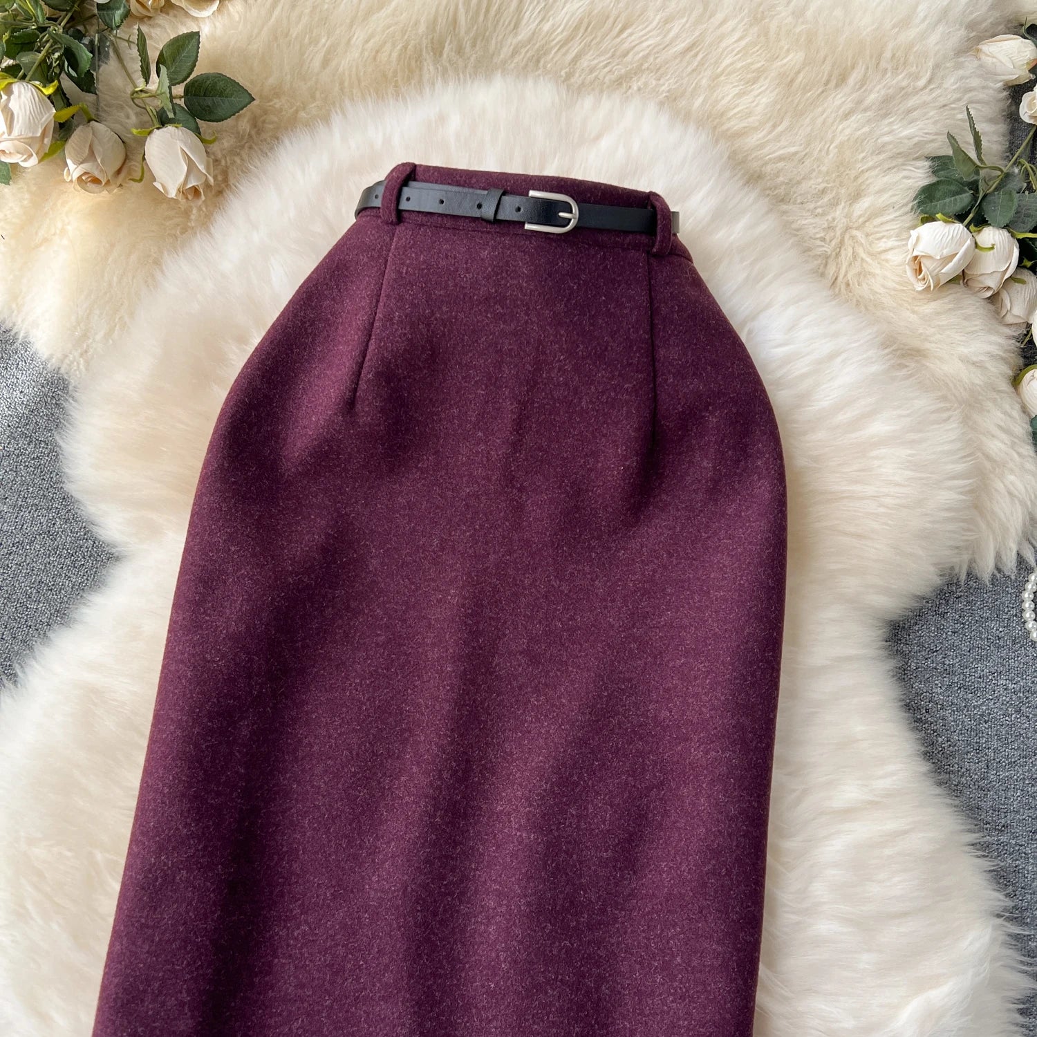 High Waisted Elegant Pencil Skirt