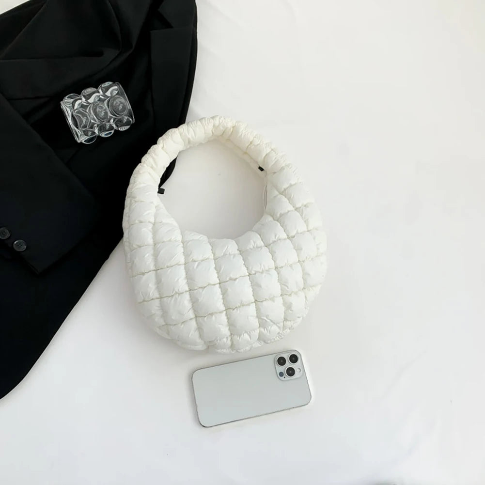 Padded Hobo Versatile Soft Quilted Tote Handbag