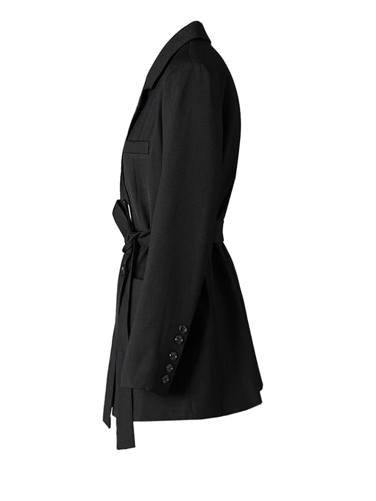 Elegant Lapel Long Sleeve Blazer Jacket