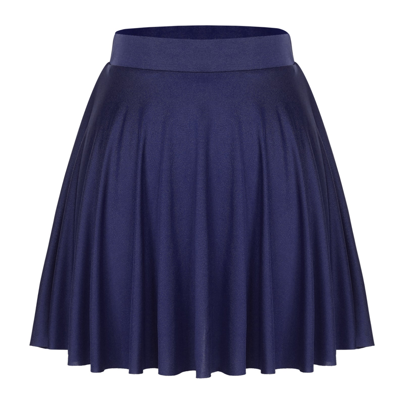 Elastic Waistband Flared Ruffles Skirts