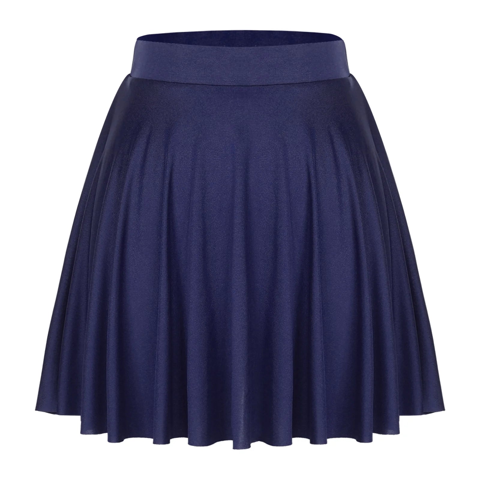 Elastic Waistband Flared Ruffles Skirts