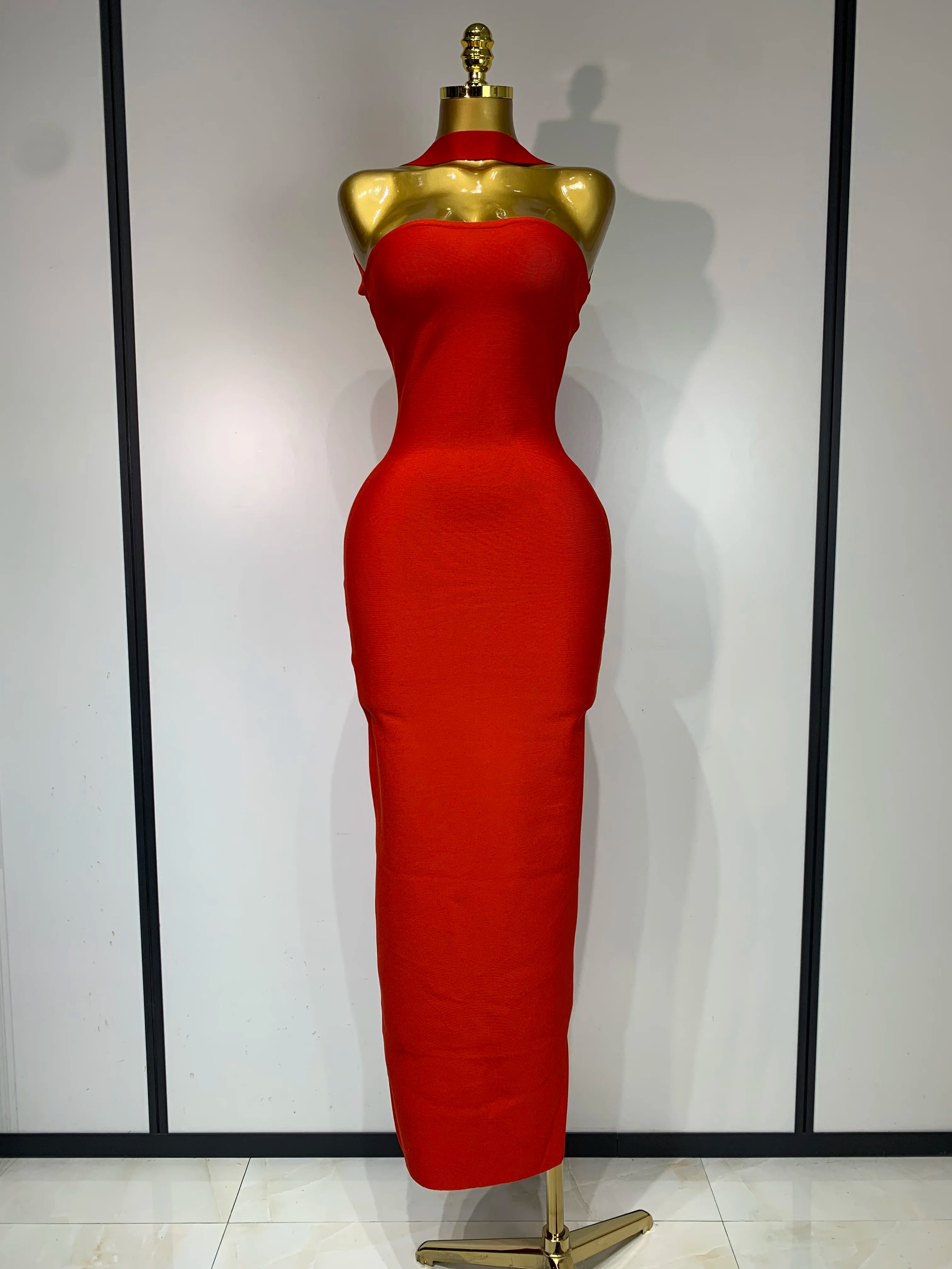 Backless Bodycon Bandage Sleeveless Maxi Long Elegant Luxury Dress