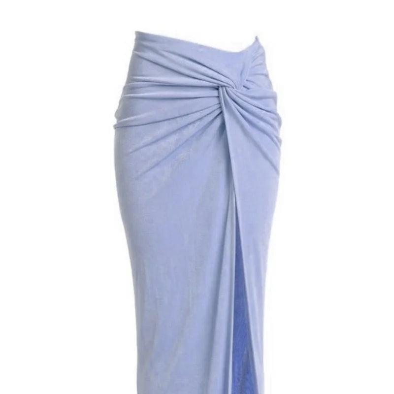 High Waist Side Slit Long Beach Skirts