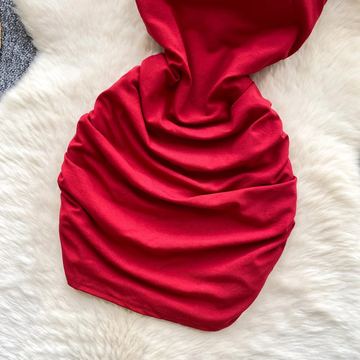 pleated sleeveless slim Vintage pencil dress