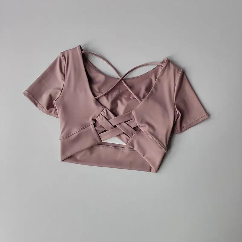 Sporty T-shirts Short Sleeve Crop Tops