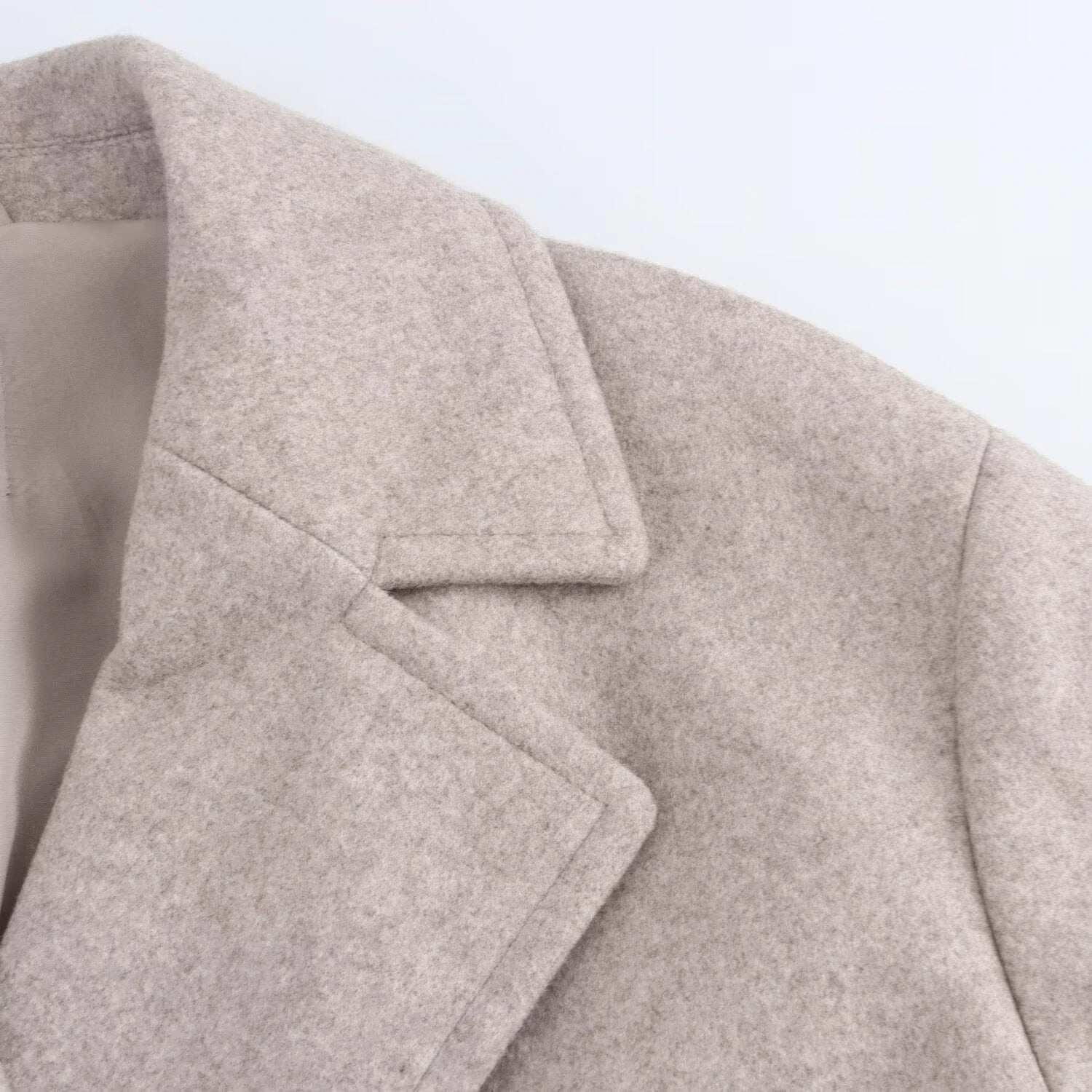 Loose Double-breasted Lapel Long Coat