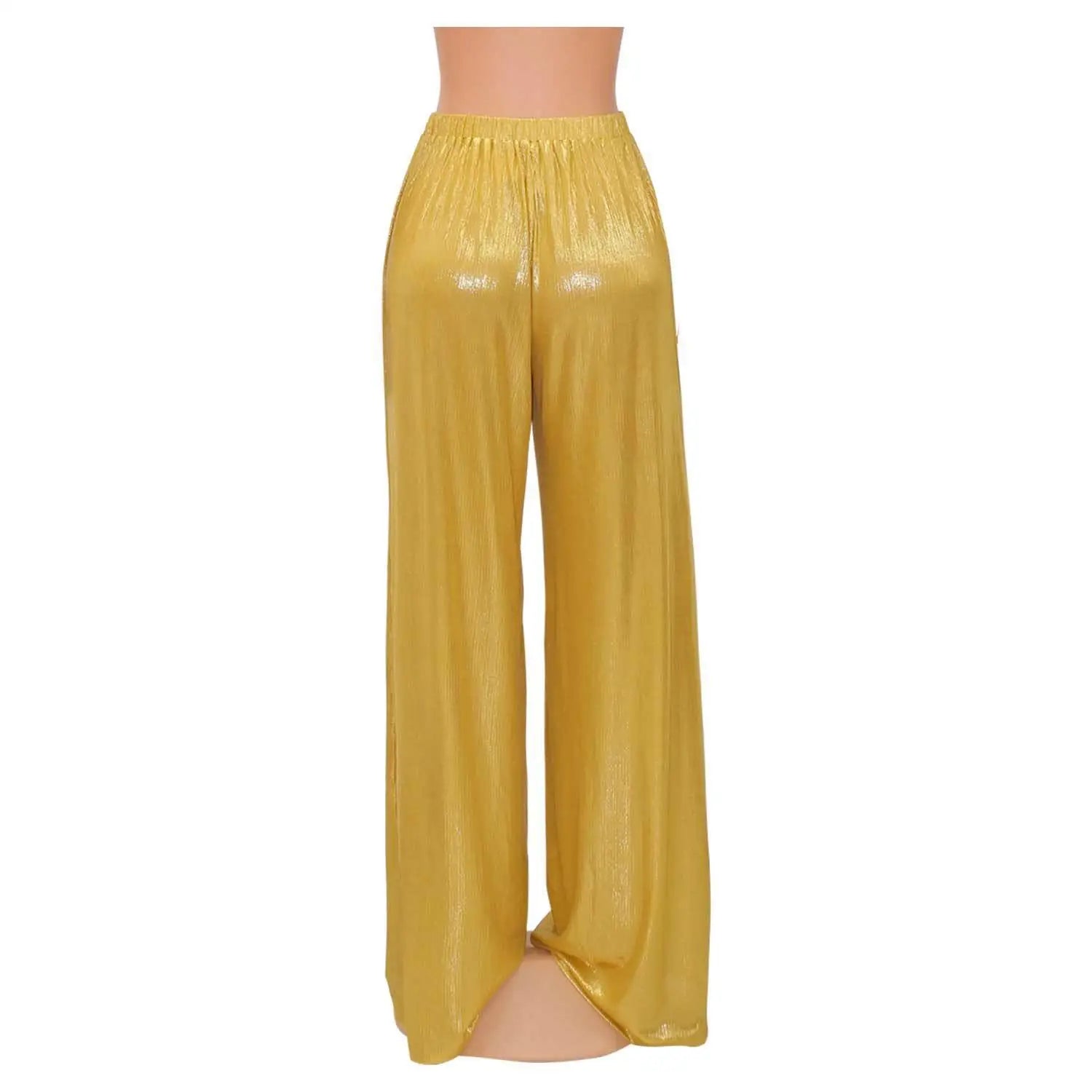 Elegant Loose High Waist Trousers Streetwear Wide Leg Straight Floor Length Pants